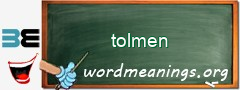 WordMeaning blackboard for tolmen